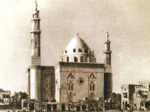 Н.Ж.Конте. Мечеть в Каире. Офорт. 1800 г.