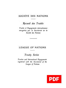 Публикация Пакта Рериха в официальном издании Лиги Наций за 1936 год, № 3856-3882, Том CLXVII.