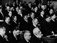 Заседание Лиги Наций. Дворец Наций, Женева, Швейцария. 1930 г.