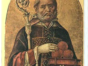 Бартоломео Виварини. Св. Николай из Бари. XV в. Церковь Санто-Стефано, Венеция, Италия.