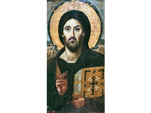 Христос Пантократор. Икона. VI в. Монастырь Св. Екатерины, Синай, Египет. 